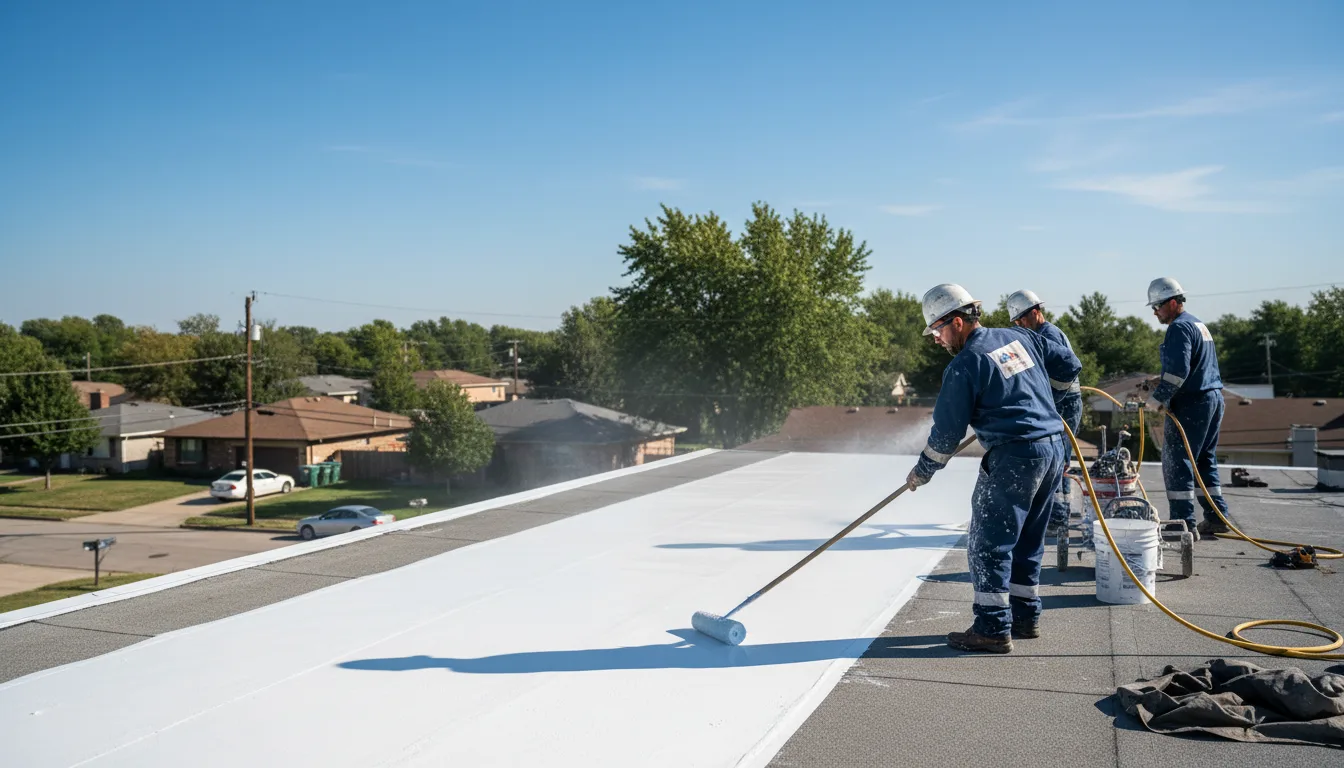 Commercial roof coating in San Marcos, TX near me